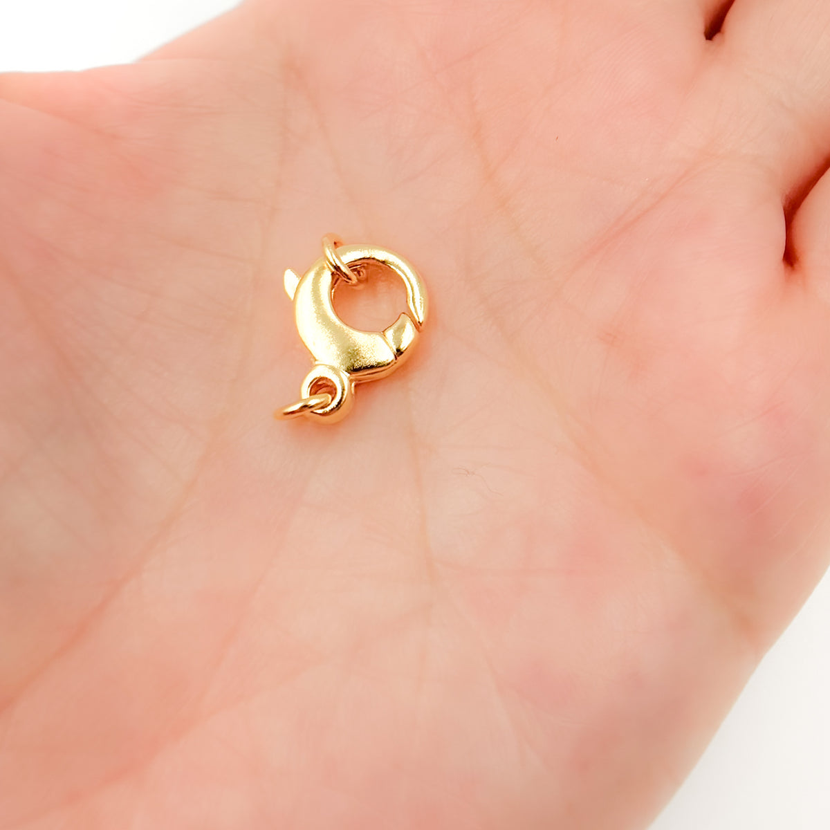 14MM Gold-plated Sterling Silver Trigger Clasp