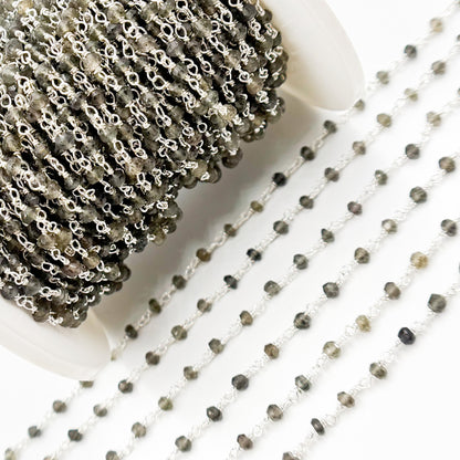 Andalusite Sterling Silver Wire Chain