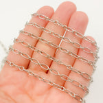 Load image into Gallery viewer, Y135OX. Oxidized Sterling Silver Smooth Long and Short Link Chain
