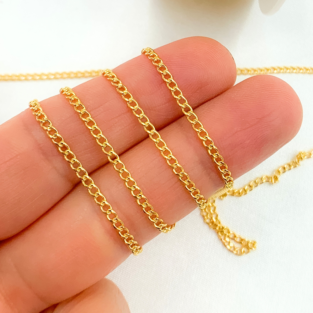 2015CHR. 14k Gold Filled Flat Curb Chain