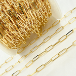 Load image into Gallery viewer, Y58DGP. Gold Plated Sterling Silver Paperclip Chain
