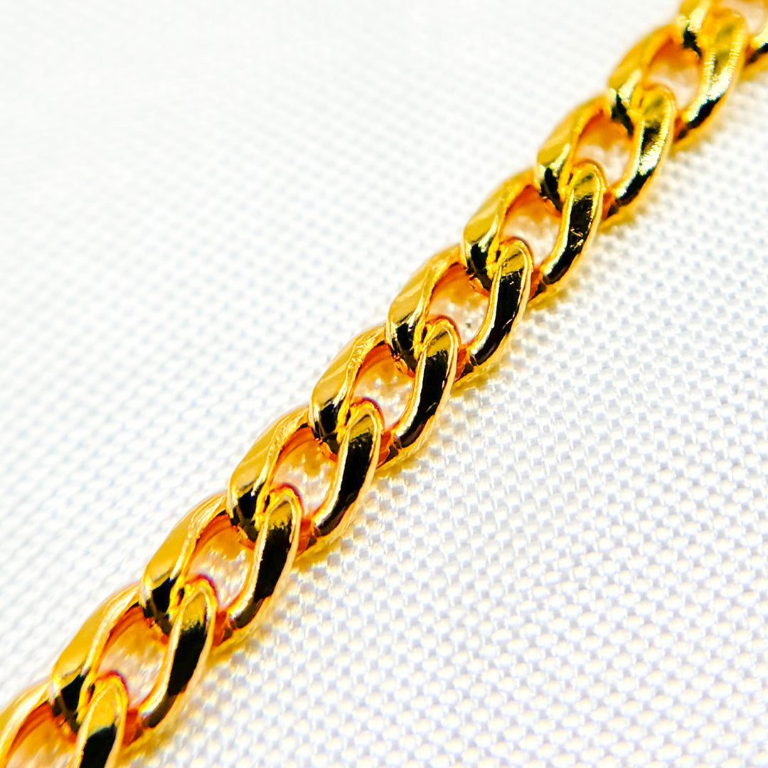 64HRGF. 14k Gold Filled Flat Curb Link Chain