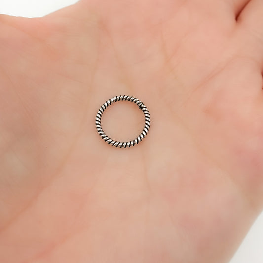 Gold Plated Twisted Jump Ring