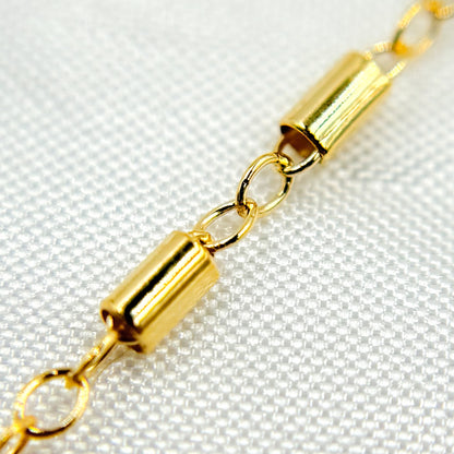 14K Gold-Filled Cable Tube Chain
