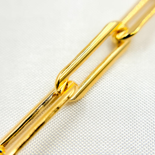 14K Gold-Filled Smooth Paperclip Finished Necklace