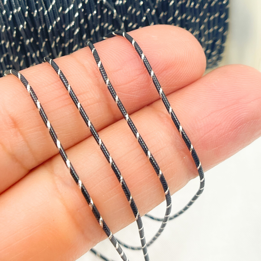 Black Rhodium Sterling Silver Beading Chain