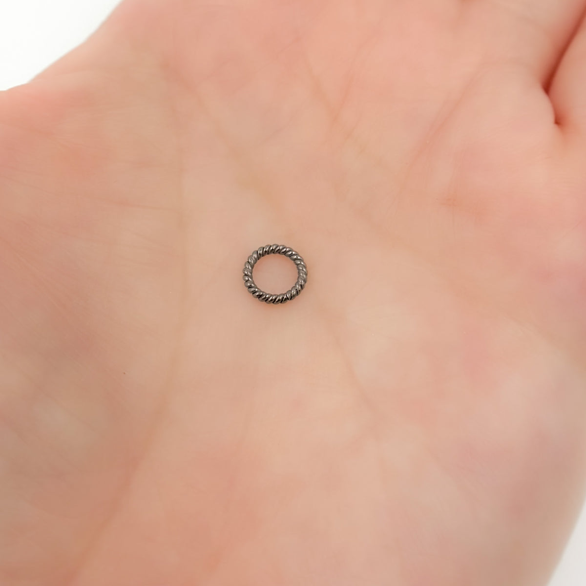 Gold Plated Twisted Jump Ring