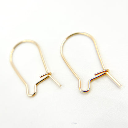 Gold Filled Kidney Ear Wire