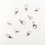 Load image into Gallery viewer, 0925TC. White Sterling Silver Trigger Clasps with Fixed Ring