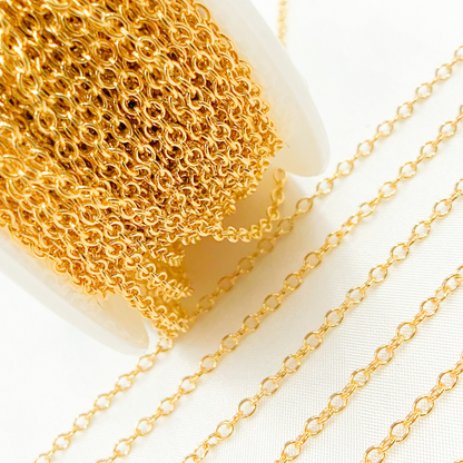 14K Gold Filled Cable Round Link Chain