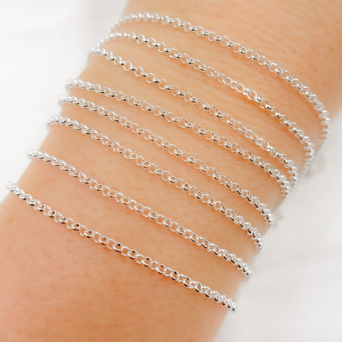 Sterling Silver Rolo Link Chain