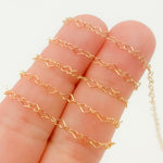 Load image into Gallery viewer, A35/SPGF. 14K Gold Filled Heart Link Chain
