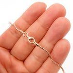 Load image into Gallery viewer, Sterling Silver Rose Gold Plated Snake Omega Necklace