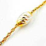Load image into Gallery viewer, Gold Plated Sterling Silver Two-Tone Satellite Necklace