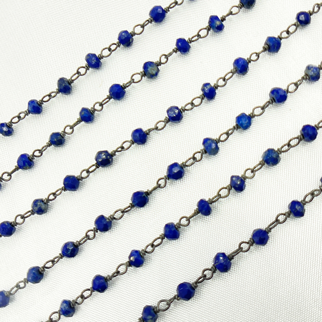Lapis Lazuli Oxidized Wire Chain