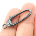 Load image into Gallery viewer, Black Rhodium Plated 925 Sterling Silver Trigger Clasp 30x11mm. 319
