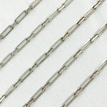 Load image into Gallery viewer, Z19OX. Oxidized Sterling Silver Diamond Cut Paperclip Chain
