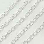 Load image into Gallery viewer, 720SS. Sterling Silver Smooth Oval Link Chain
