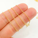 Load image into Gallery viewer, 035R08LGbyFt. 14K Solid Gold Cable Chain
