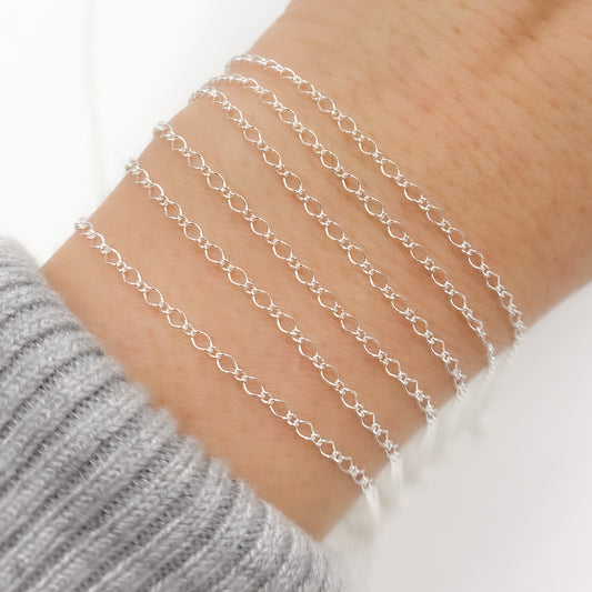 Sterling Silver Twisted Cable Chain