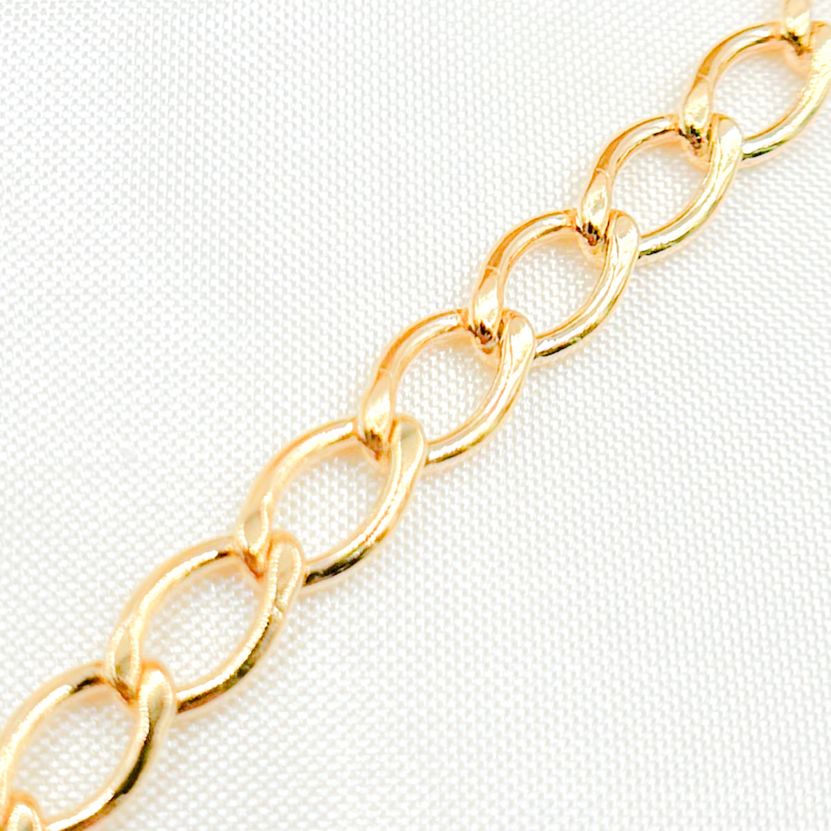 14K Gold Filled Oval Curb Chain
