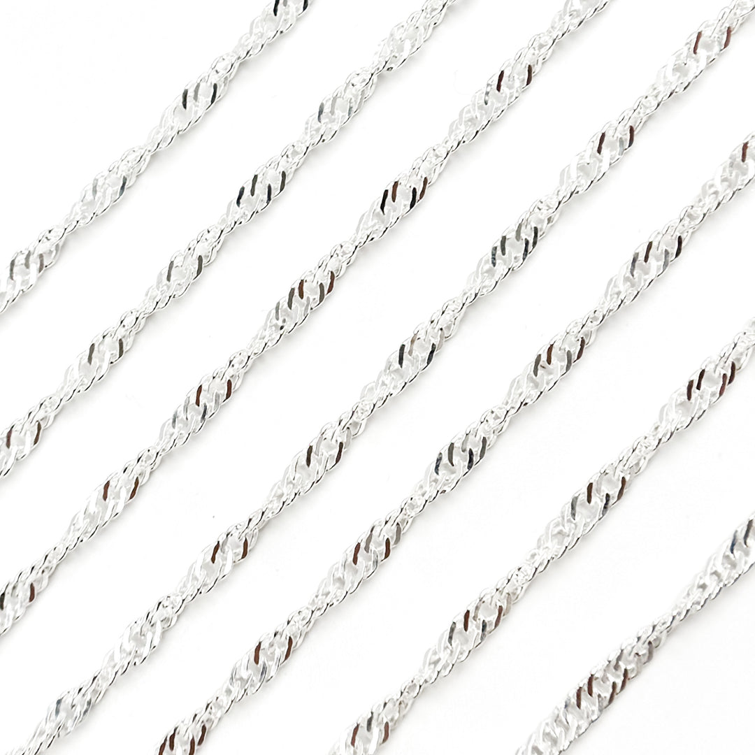 Sterling Silver Singapore Link Chain