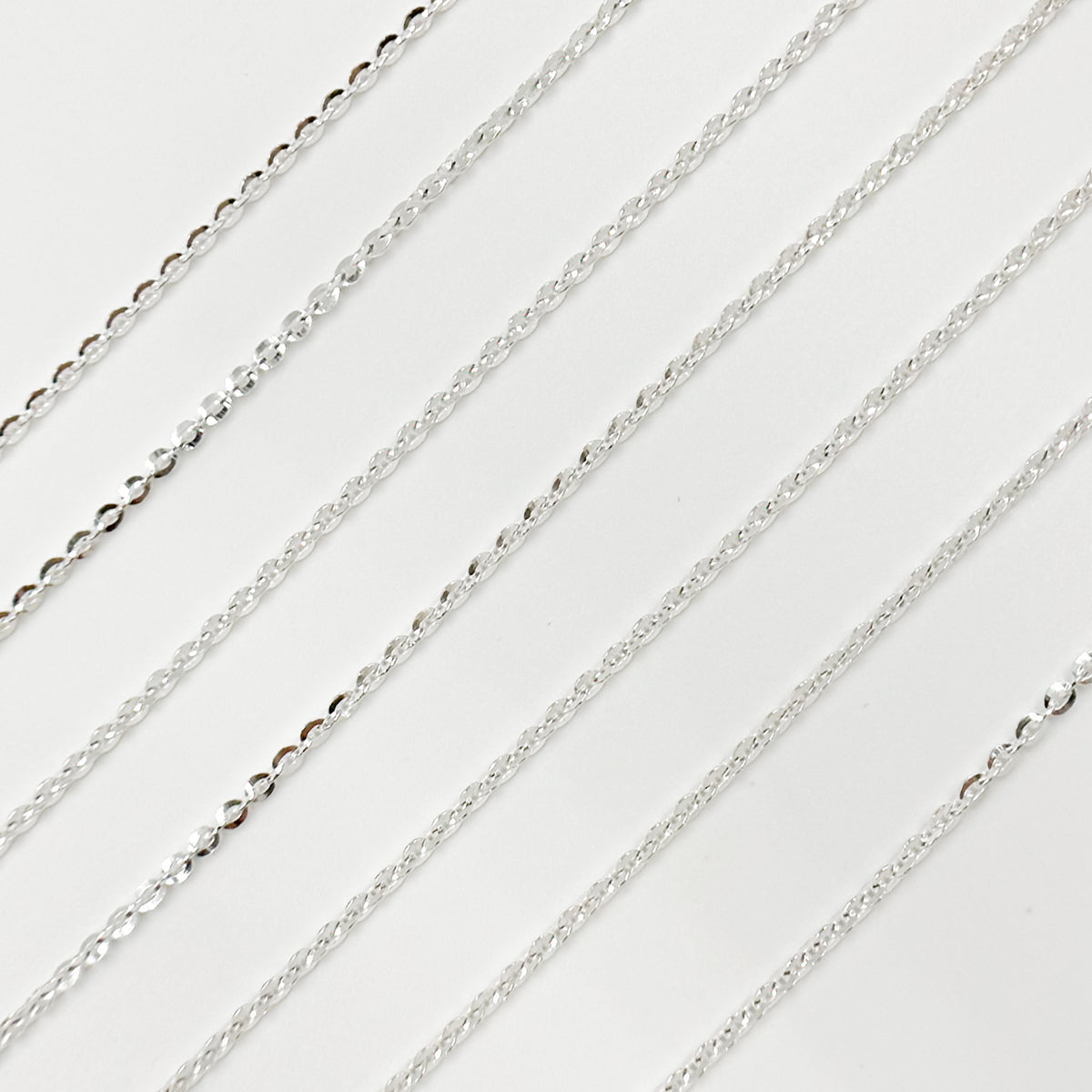 Sterling Silver Flat Cable Chain