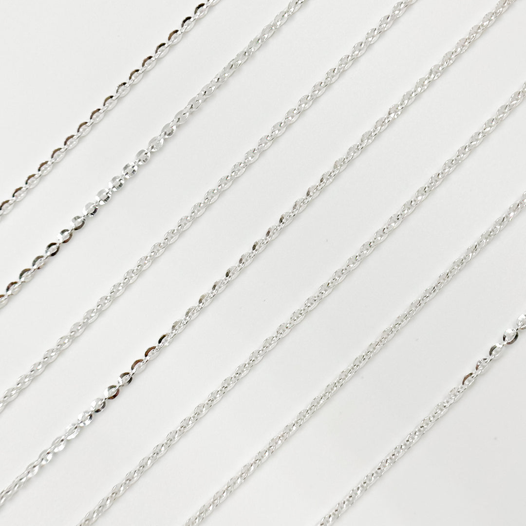 Z16SS. Sterling Silver Flat Cable Chain