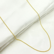 14k Solid Yellow Gold Bead Chain