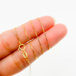 Load image into Gallery viewer, 040VED18K. 18K Solid Gold Box Chain
