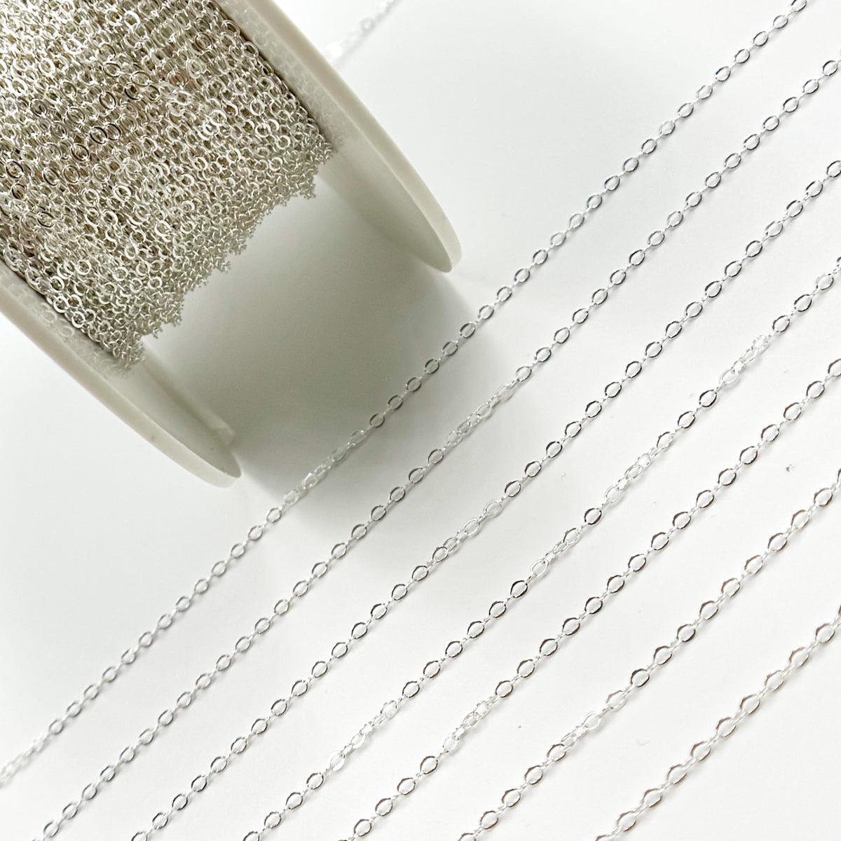 Sterling Silver Flat Cable Chain
