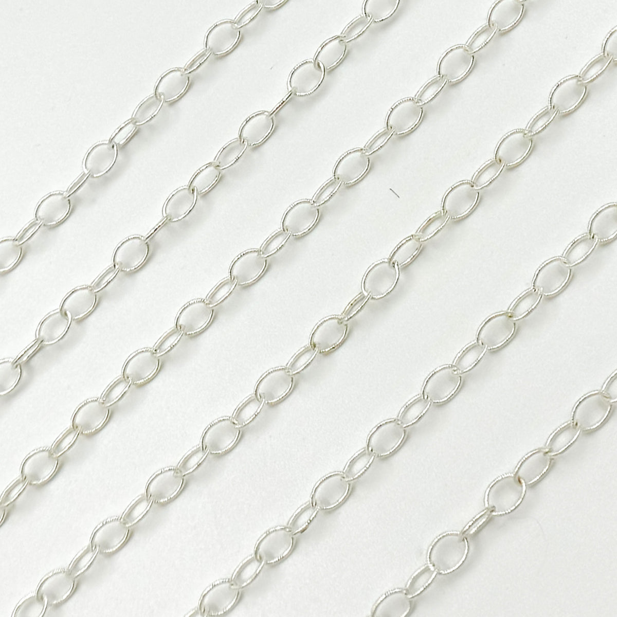 Sterling Silver Flat Cable Chain