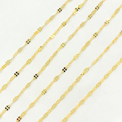 Z66GP. Gold Plated 925 Sterling Silver Designer Link Chain