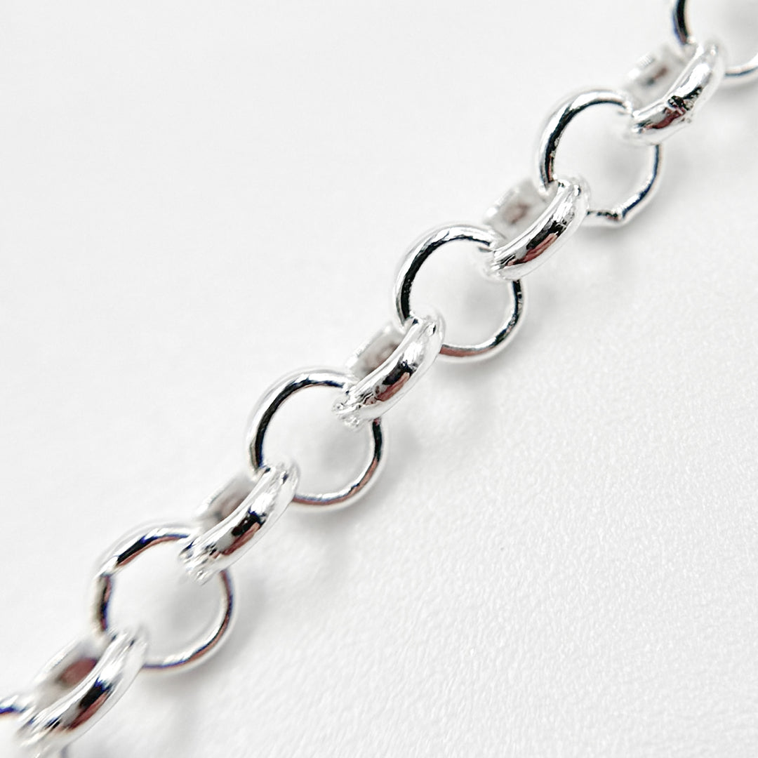 V116SS. Sterling Silver Rolo Chain