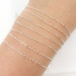Load image into Gallery viewer, V97SS. Sterling Silver Flat Cable Chain
