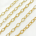 Load image into Gallery viewer, 4703GP. Gold Plated 925 Sterling Silver Smooth Hollow Oval Link