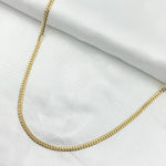 Load image into Gallery viewer, 14K Solid Yellow Gold Flat Curb Necklace. 080R04GGA3
