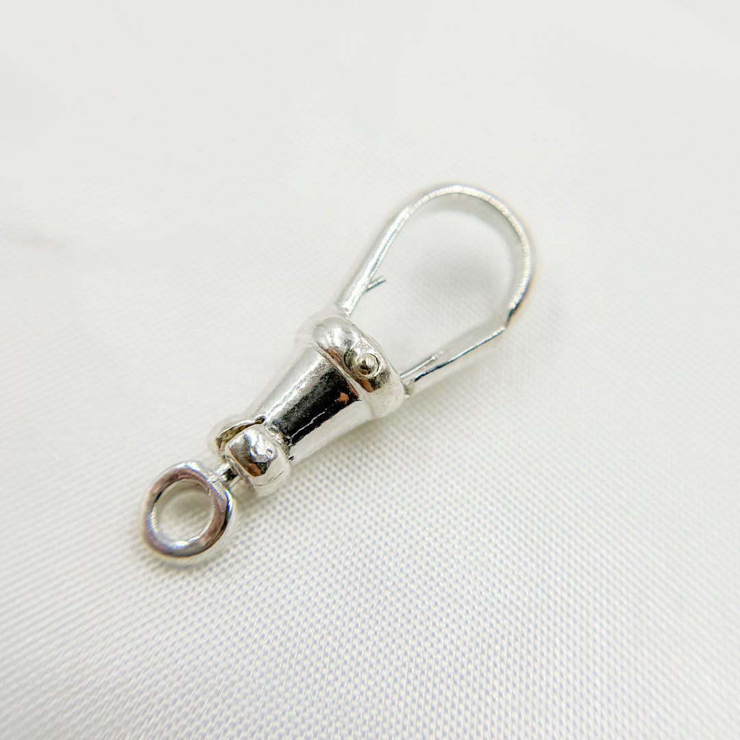 0925ALB2SS. White Sterling Silver Swivel Clasp