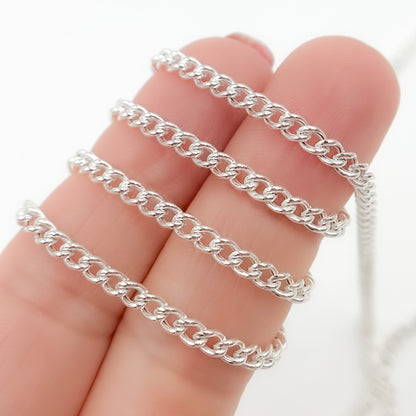 Sterling Silver Curb Link Chain