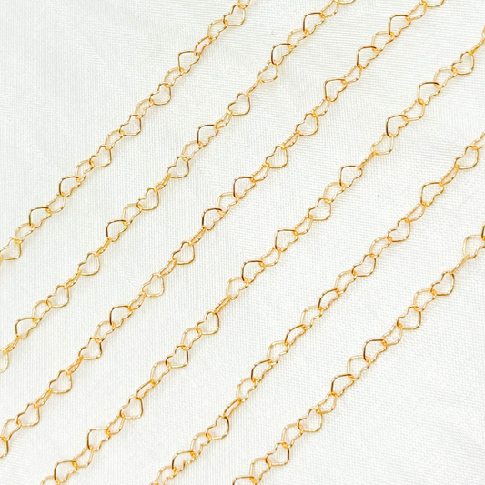 14k Gold Filled Textured Oval & Smooth Round Link Chain