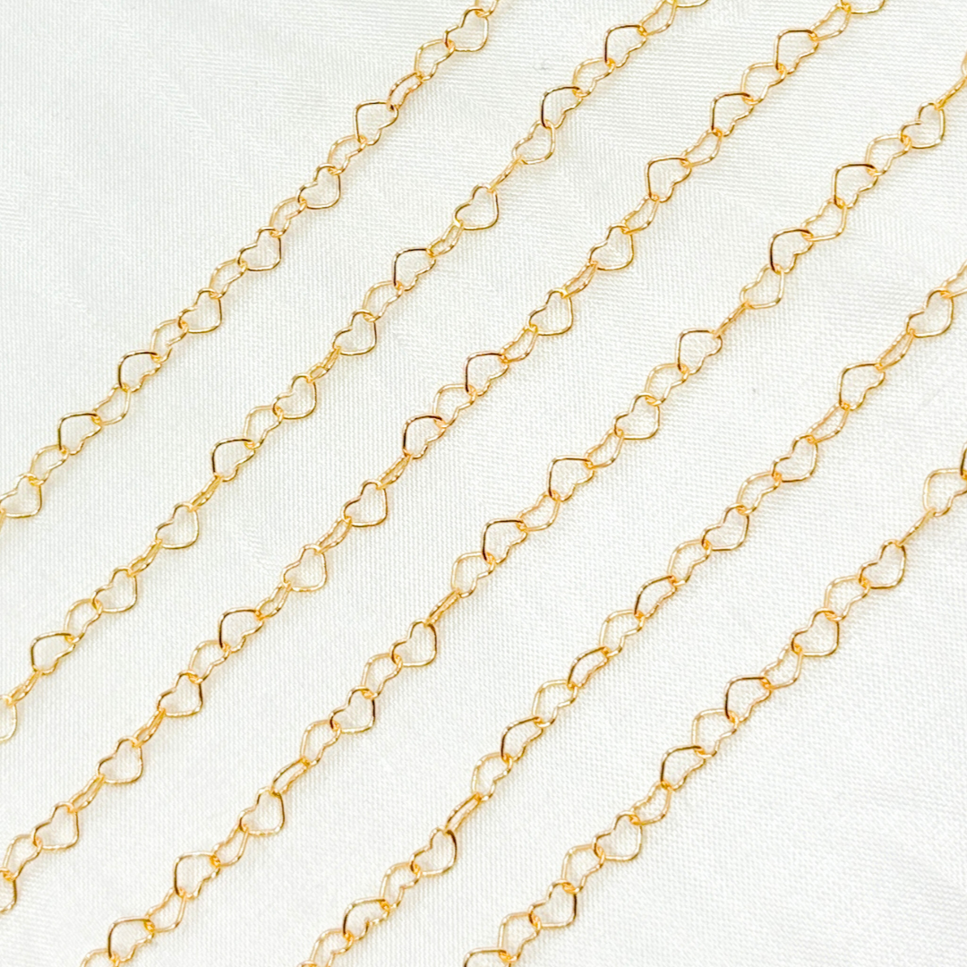 V233GF. 14k Gold Filled Heart Link Chain