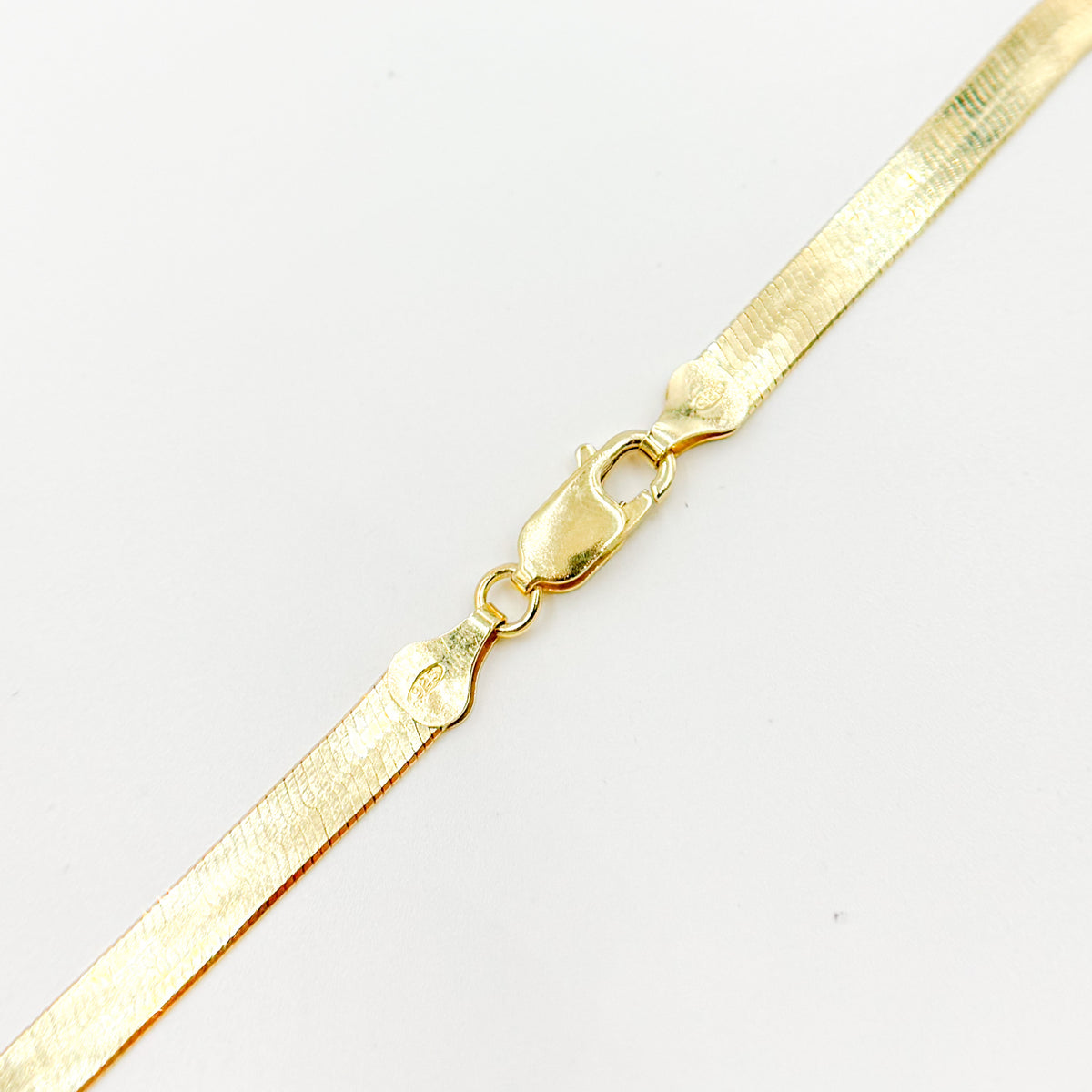 Gold Plated 5.5mm Herringbone Necklace