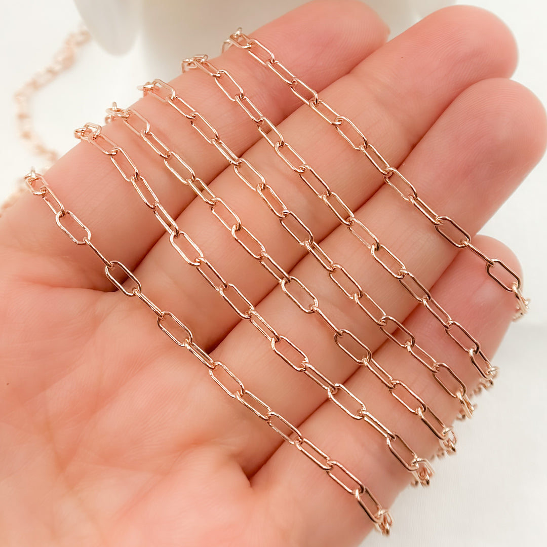 2505RGF. Rose Gold Filled Paperclip Chain