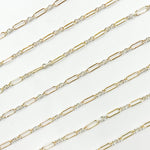 Load image into Gallery viewer, XM510TT. 1 Gold Filled Long &amp; 3 Sterling Silver Short Link Chain
