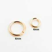 JRC1RGP. 5MM 20Gauge Close Rose Gold Plated Jump Ring