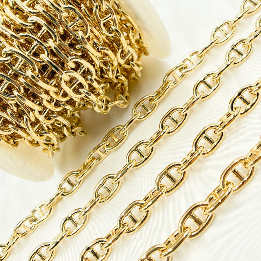 Gold Plated 925 Sterling Silver Marina Chain. 