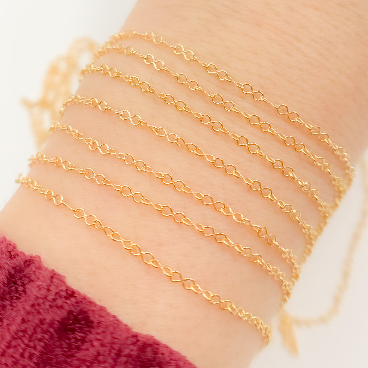 14k Gold Filled Infinity Link Chain