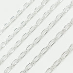 Load image into Gallery viewer, Y135SS.  Sterling Silver Smooth Long and Short Link Chain
