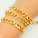 Load image into Gallery viewer, Gold Plated 925 Sterling Silver Curb Chain. V46GP
