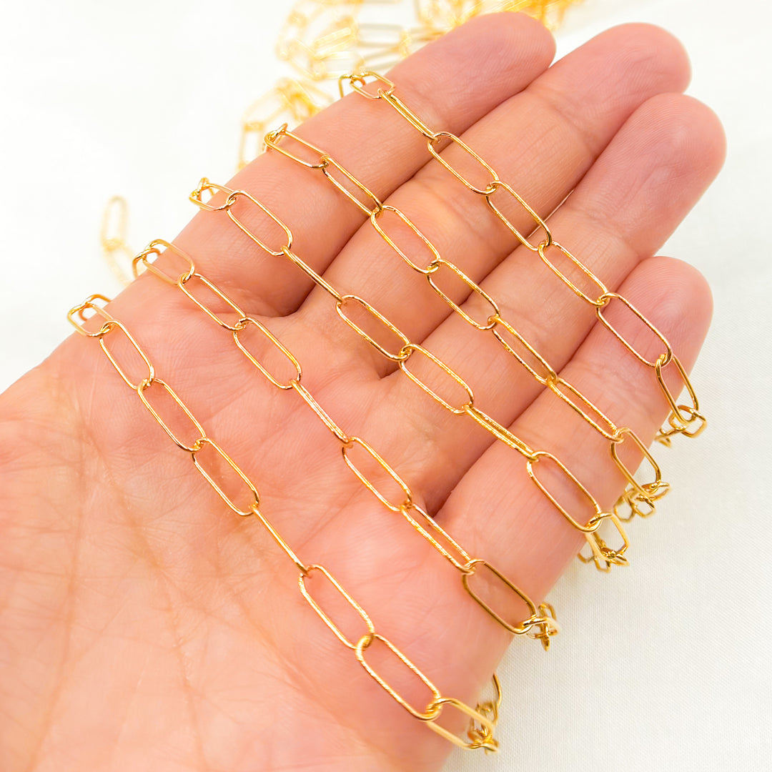 2802GF. 14K Gold-Filled Smooth Paperclip Chain